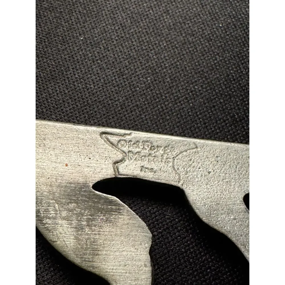 Vintage Pewter Bowling Belt Buckle